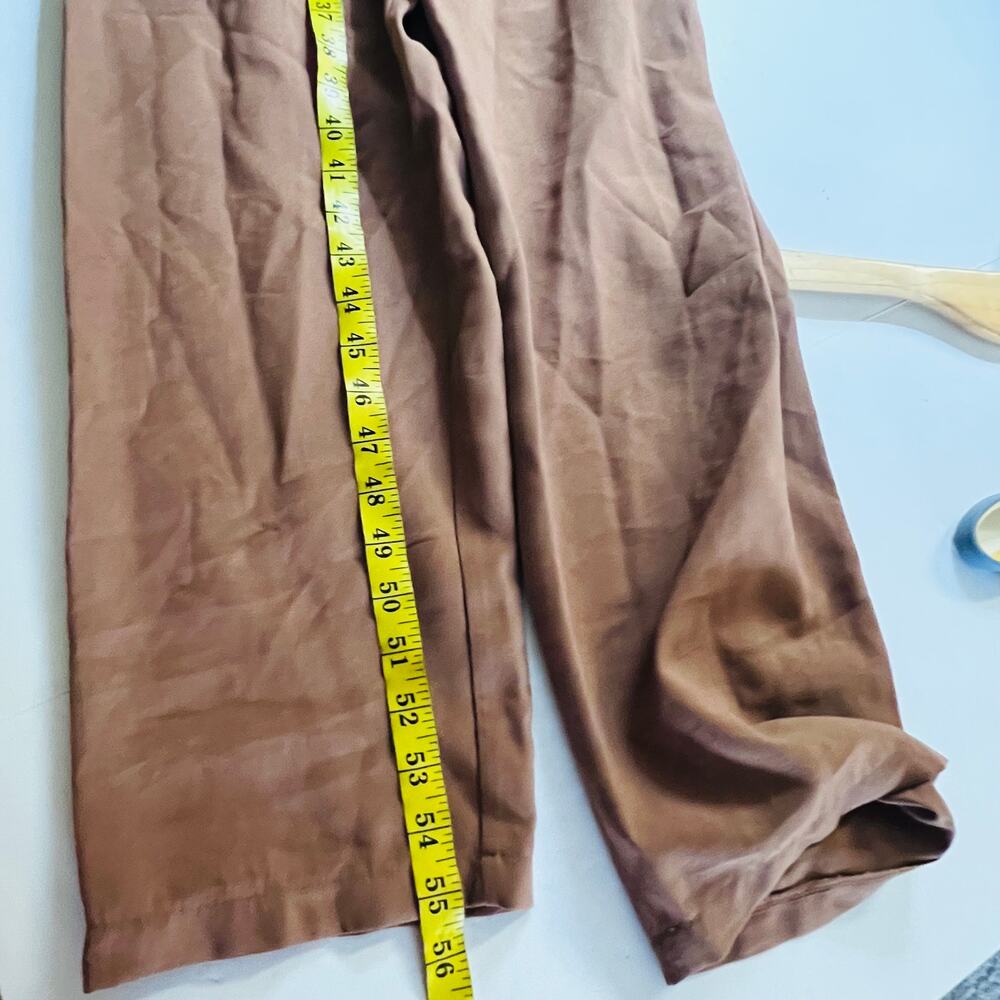 Chepe Half Zip Short Sleeve Jumpsuit Size Small Brown - Picture 6 of 6